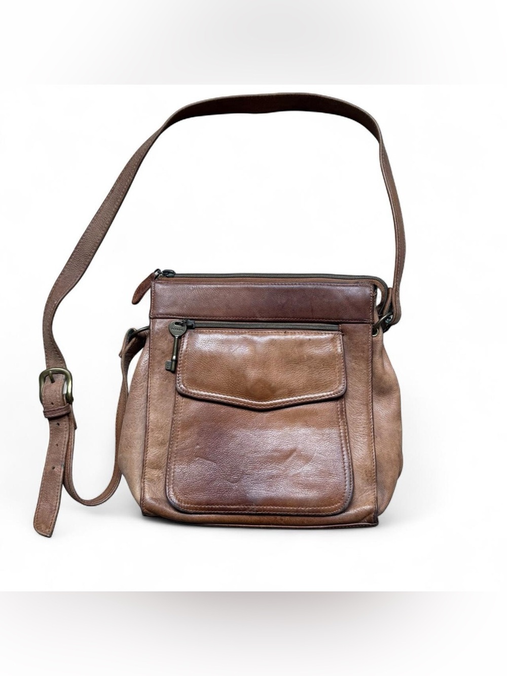 Vintage Fossil 1954 Classic Leather Crossbody Bag - Picture 1 of 8